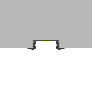 Calha com abas para fita LED com difusor opalino L.24,7x Alt.7mm - 2mt - Image 3