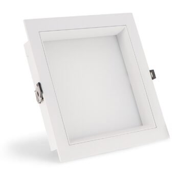 Foco de encastrar WHITE SQUARE quadrado 30W LED 3000lm CCT (3000K-4000K-6000K) Branco
