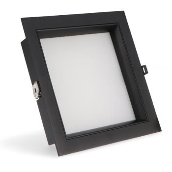 Foco de encastrar BLACK SQUARE quadrado 30W LED 3000lm CCT (3000K-4000K-6000K) Preto