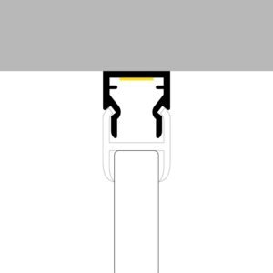 Calha de prateleira de Vidro para fita LED com difusor opalino L.11x Alt.17,2mm - 2mt - Image 3