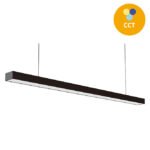Barra suspensa/tecto LineX OFFICE 240cm 1x80W LED CCT 3000/4000/6400K Preta