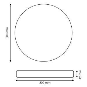 Plafond NEOX 24W LED 2400lm CCT (3000-4000-6000K) D.30 Branco - Image 2
