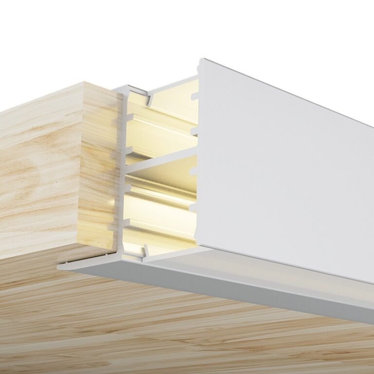 Calha de prateleira para fita LED com difusor opalino L.28x Alt.20mm - 2mt