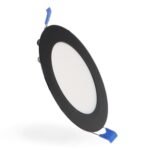 Foco de encastrar SLIM redondo 6W LED 600lm CCT (3000K-4000K-6000K) Preto