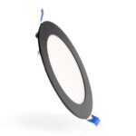 Foco de encastrar SLIM redondo 9W LED 900lm CCT (3000K-4000K-6000K) Preto