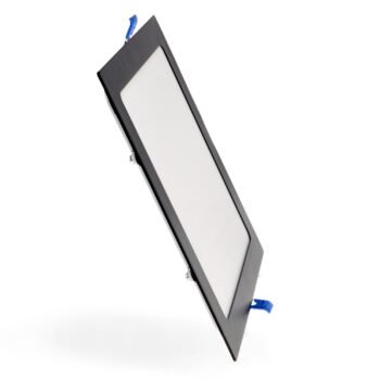 Foco de encastrar SLIM quadrado 20W LED 2000lm CCT (3000K-4000K-6000K) Preto