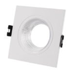 Aro de encastrar ONIRO quadrado C.9,3xL.9,3xAlt.3,4cm Policarbonato (PC) Branco