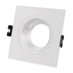 Aro de encastrar ONIRO quadrado C.9,3xL.9,3xAlt.3,4cm Policarbonato (PC) Branco