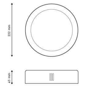 Plafond SENSOR LIGHT redondo 18W LED 1800lm 6000K Branco - Image 2
