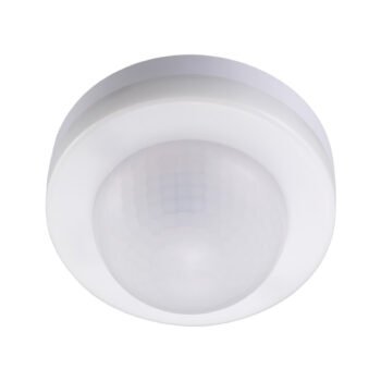 Sensor de movimento IR branco IP20, ângulo de detecção 360° (1xdetector), em PC com protecção UV
