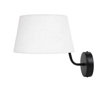 Aplique MARIZA 1xE14 Preto com Abatjour Bege