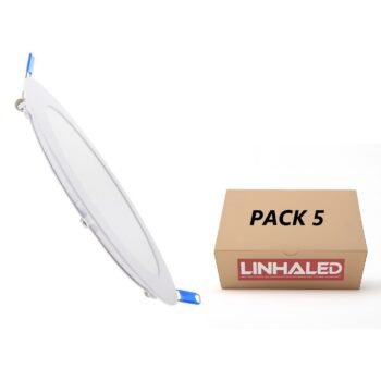 Pack 5 Focos LED Slim 12W | Melhor Escolha para Salas e Cozinhas