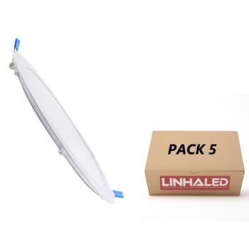 Pack 5 Focos LED Slim 20W | Alta Luminosidade