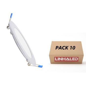 Pack 10 Focos LED Slim 6W | Iluminação Completa com Poupança