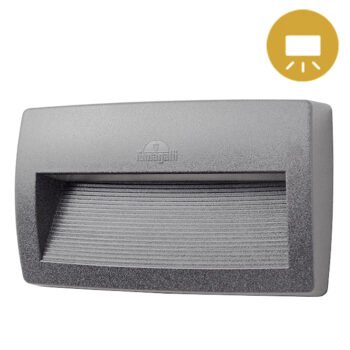 Aplique Exterior LORENZA R7s LED 10,5W CCT IP55 Resina Cinza