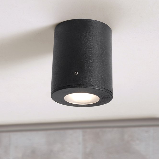 Foco LED de Teto FRANCA 1xGU10 6W CCT 615lm IP55 Resina Preta - Image 2