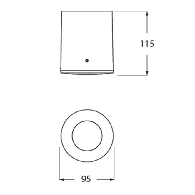 Foco LED de Teto FRANCA 1xGU10 6W CCT 615lm IP55 Resina Preta - Image 3