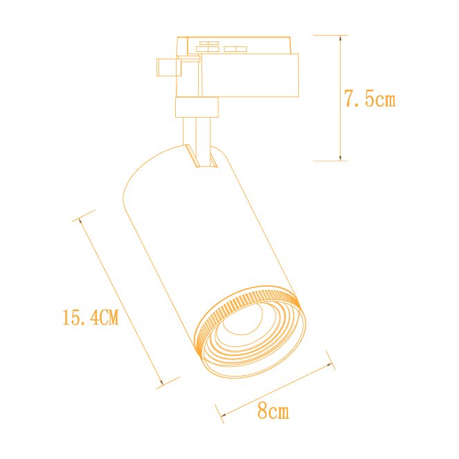 Foco LED para Calha ARGOS 30W CCT 2 Condutores Branco - Image 5