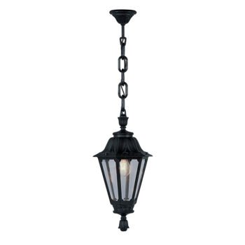 Suspensão Exterior RUT E27 IP55 Resina Preta