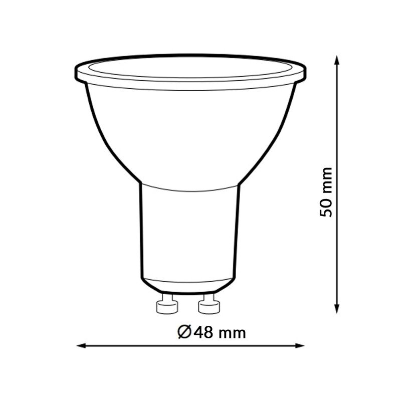 Lâmpada LED GU10 SMD PLUS 7W Regulável 4000K 854lm - Image 3