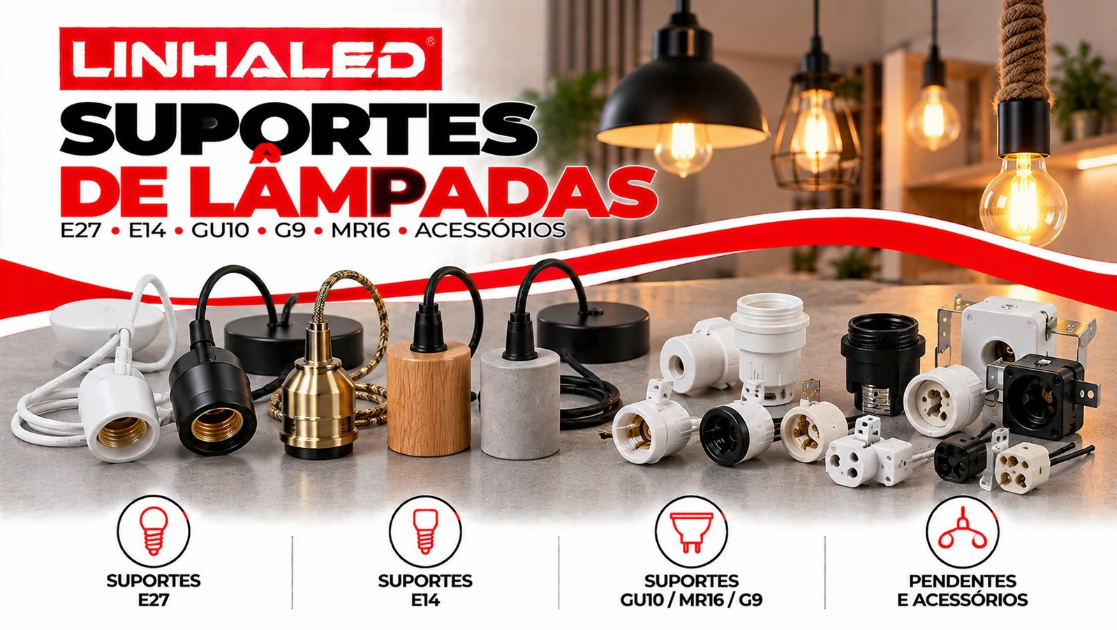 Suportes para Lâmpadas